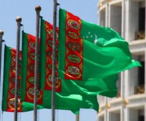 пазл Флаг Туркменистана
